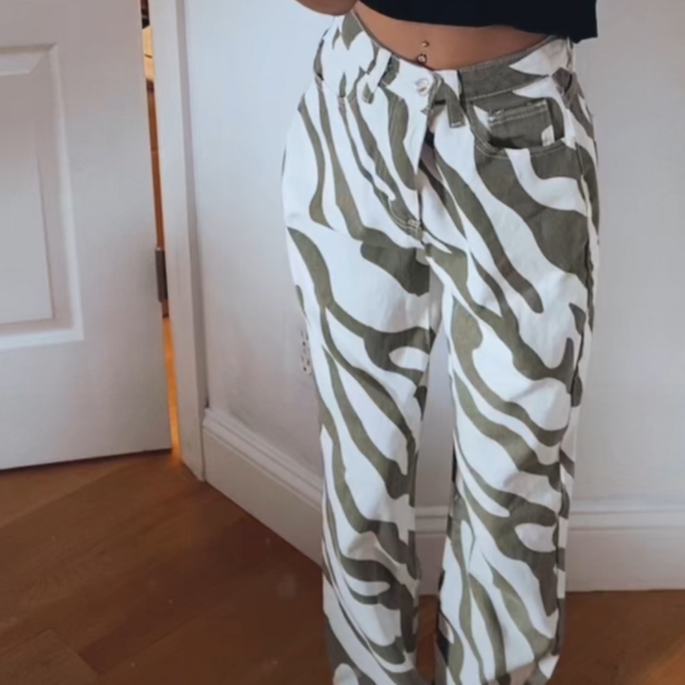 zebra jeans